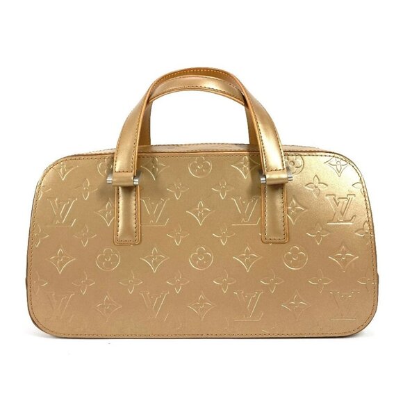 LOUIS VUITTON M55177 Monogram mat Shelton Tote Bag Hand Bag leather Amble Beige - Picture 2 of 14